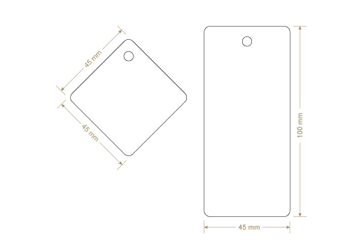 Kartonske etikete Model HT-M93
