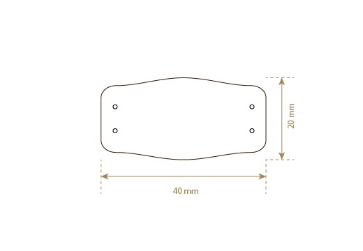 Etikete iz pravega usnja Model EP-M14