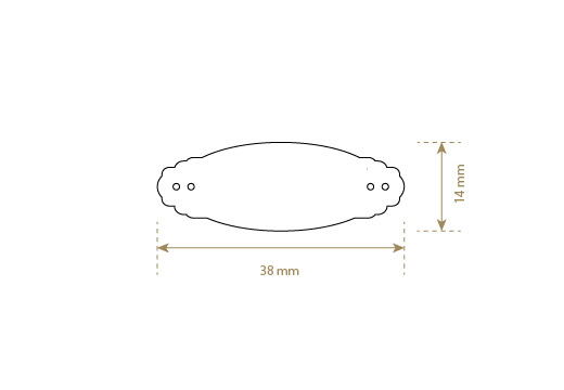 Etikete iz pravega usnja Model EP-M2
