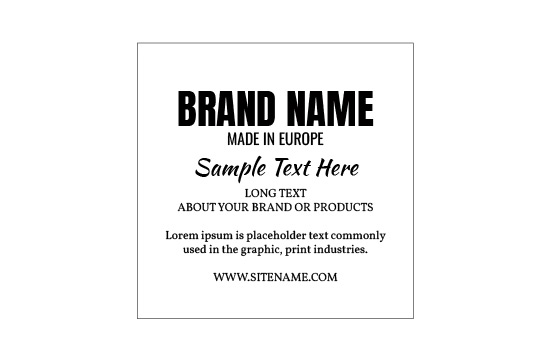 Etikete iz pravega usnja Model EP-M37