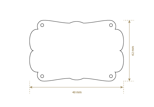 Etikete iz pravega usnja Model EP-M42