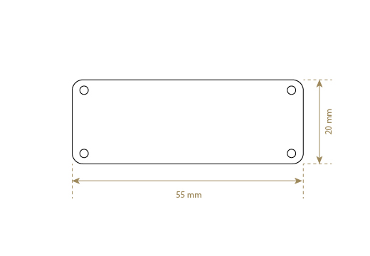 Etikete iz pravega usnja Model EP-M43