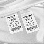 Etikete za vzdrževanje tekstila Barcode Model TC-M191