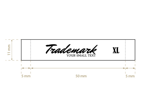 Žakar tkane etikete Common Style Model WL-M27