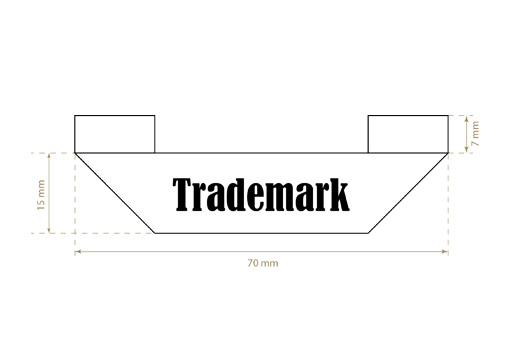 Žakar tkane etikete Fancy Style Model WL-M34
