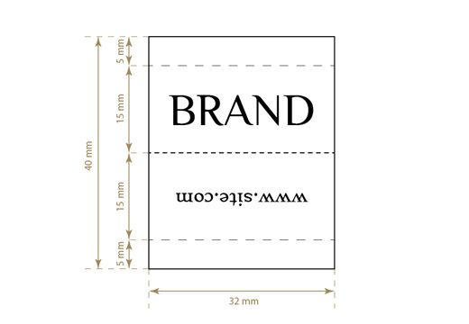Žakar tkane etikete Whim Style Model WL-M41