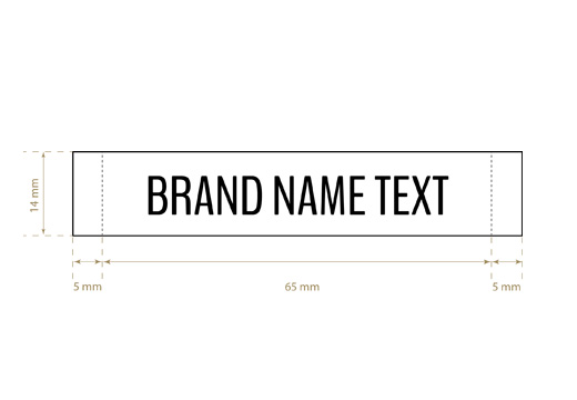 Žakar tkane etikete Standard Style Model WL-M5