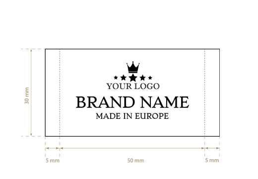 Žakar tkane etikete Royal Style Model WL-M74