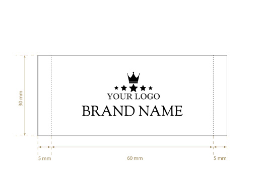 Žakar tkane etikete Graceful Style Model WL-M76