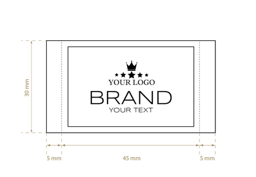 Žakar tkane etikete Premium Style Model WL-M99